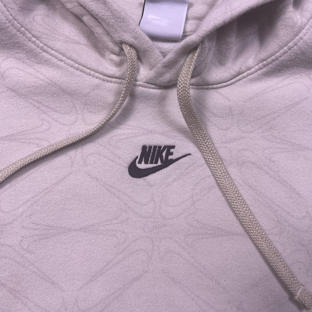 Nike Mens Beige All Over Print Swoosh Casual Wear Pullover Hoodie‎ Size 3XL - Picture 3 of 11